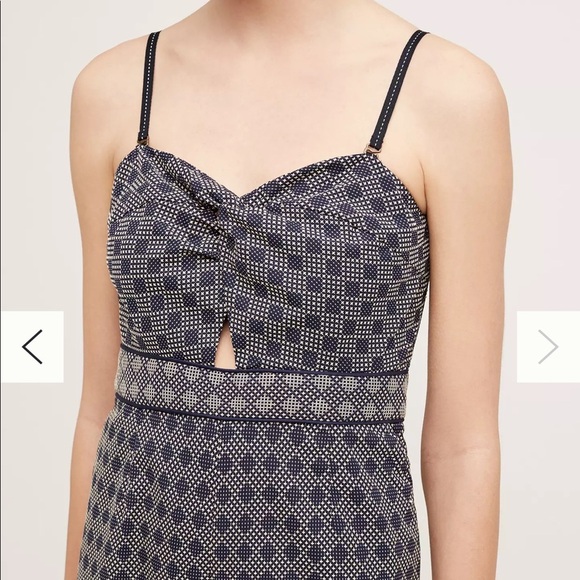 Anthropologie Navy Jumpsuit Size 6 - Picture 11 of 11